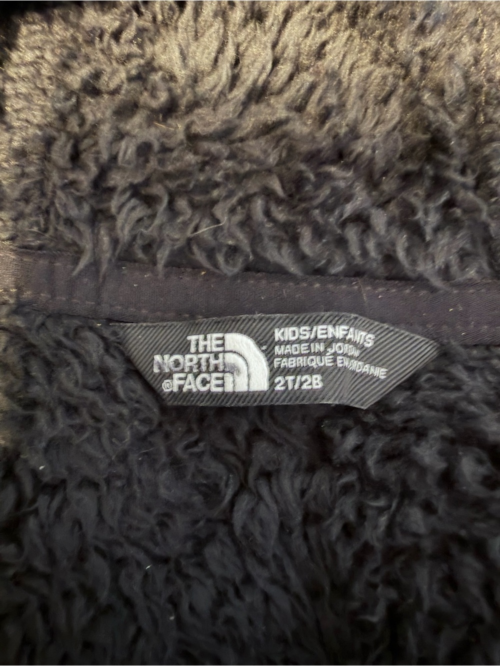 The North Face Kids Black Sherpa Jacket - Picture 2 of 2